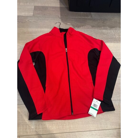 SPYDER MENS RED BLACK JACKET COAT LARGE NEW - Picture 1 of 9
